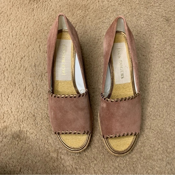 Jack Rodgers brown mauve espadrille wedges nwot - Picture 2 of 8